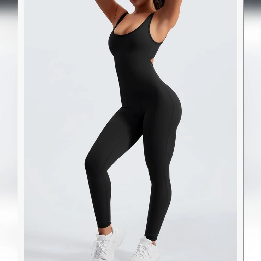 Women's Black Jumpsuit - Picture 3 of 16